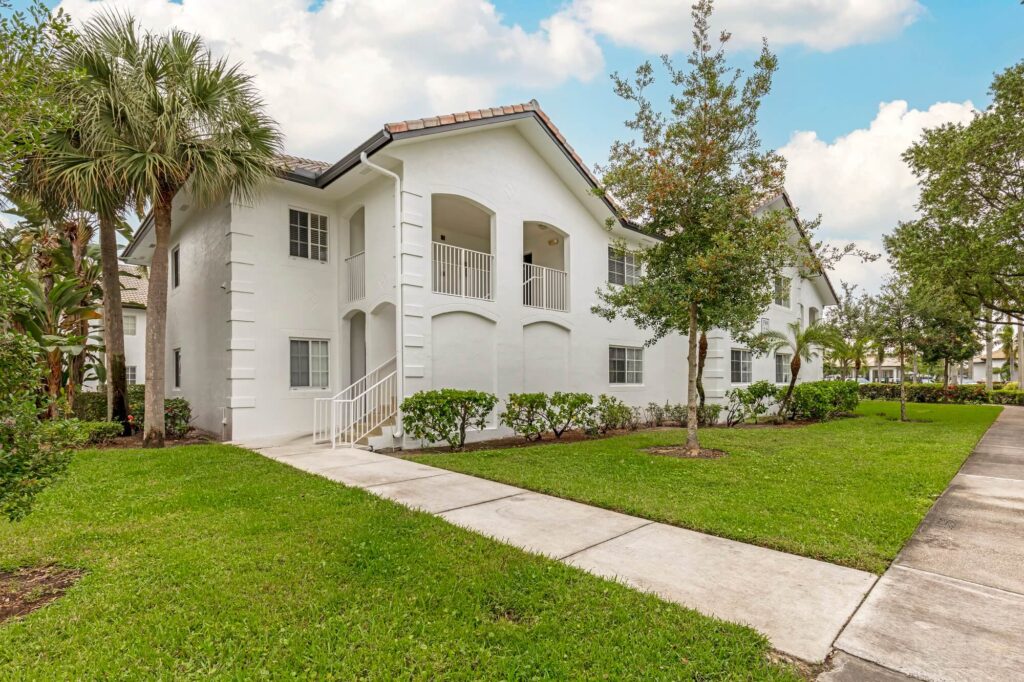 Exterior of residential building